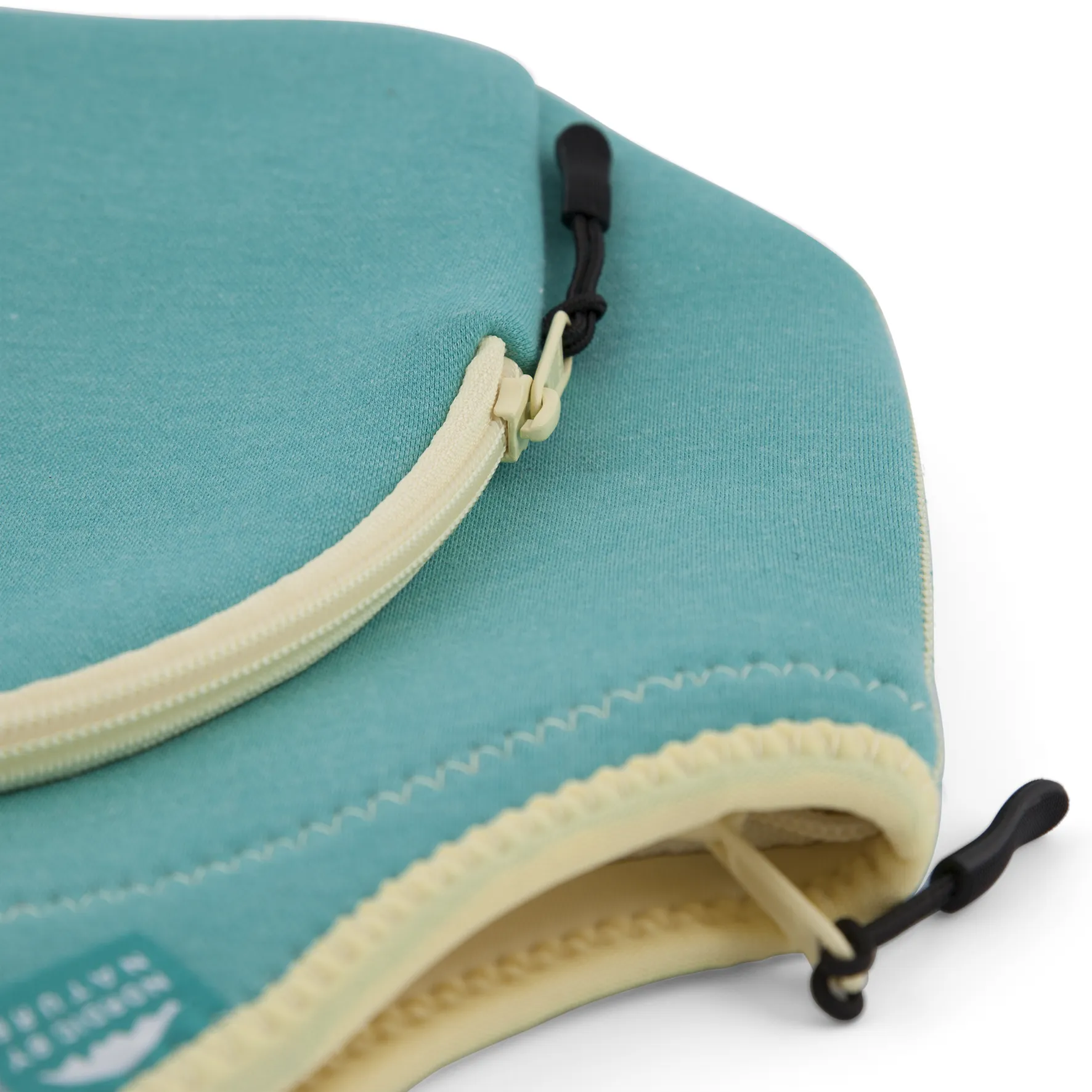 13.5" Cotton Lunch Bag Lagoon/Yellow