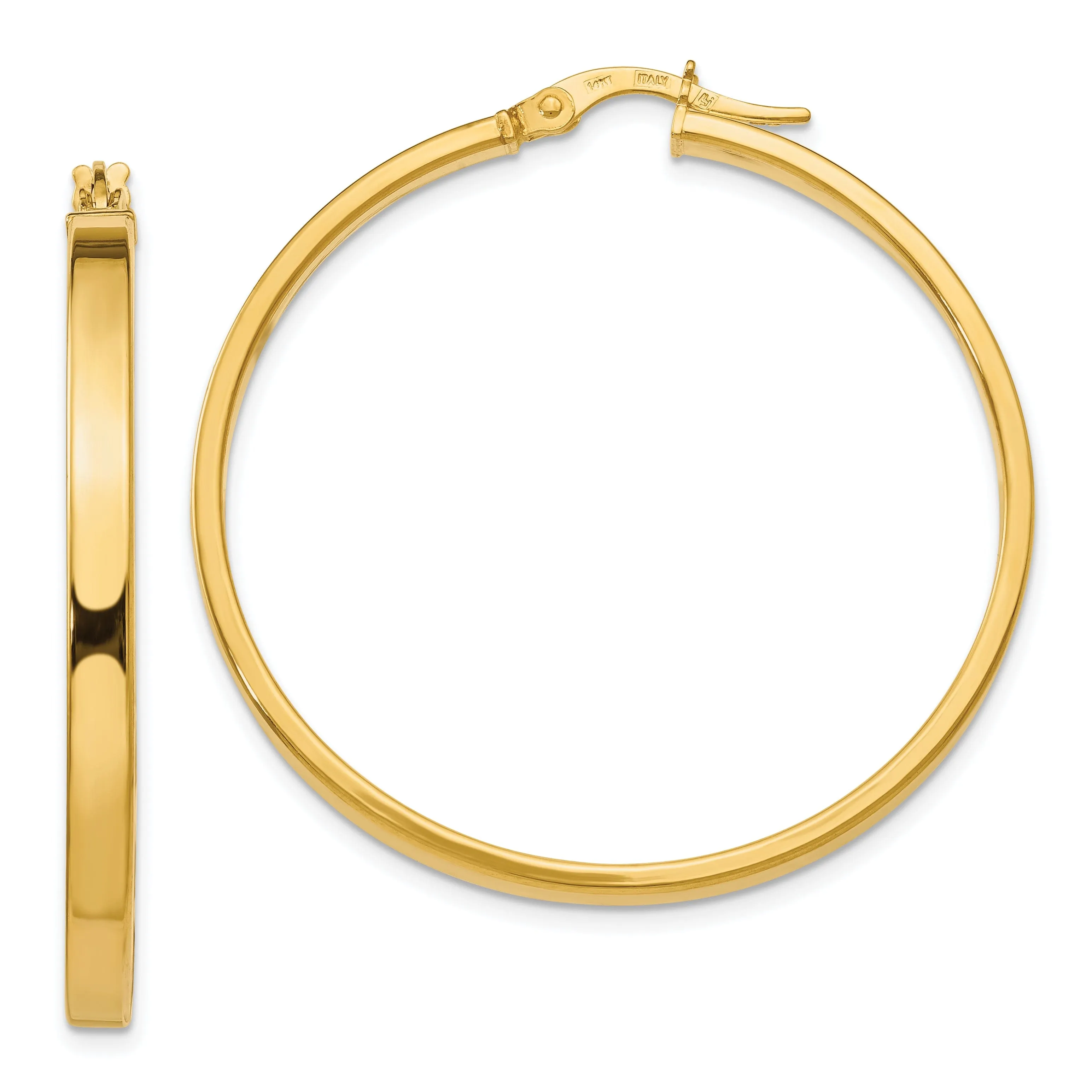 14k Yellow Gold Polished Finish Earrings