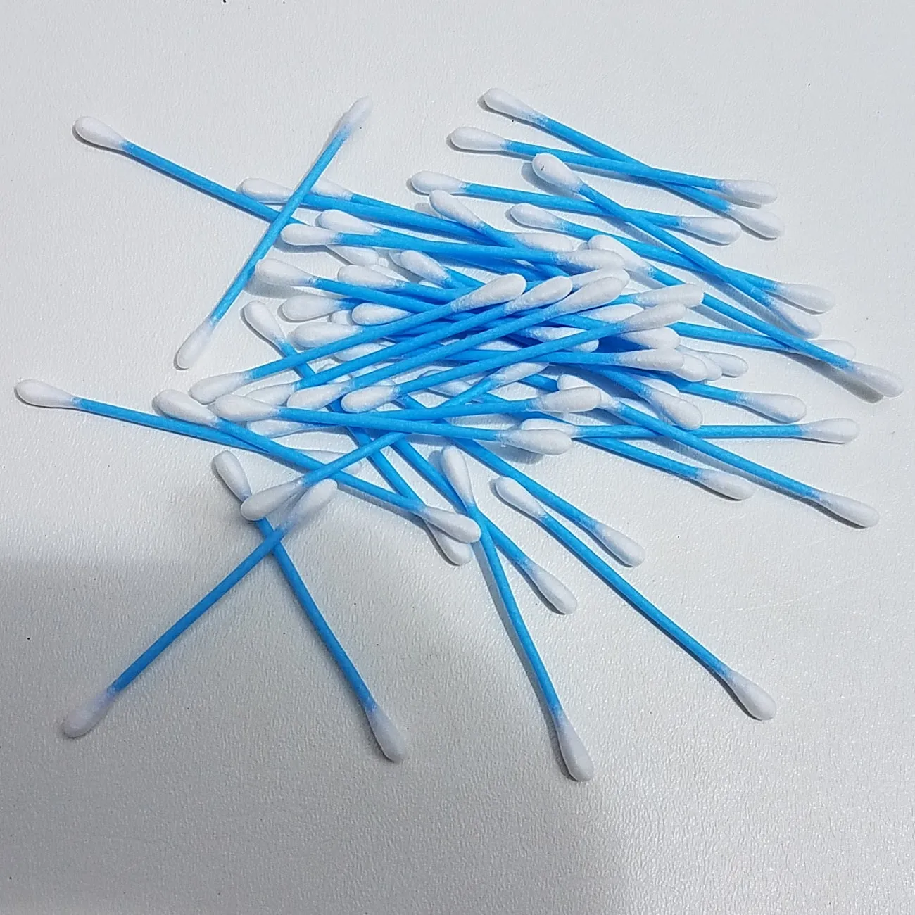 19510 Cotton Swabs Double Q Tip 3” - Plastic - White - Pink - Yellow - Blue Colors (500)