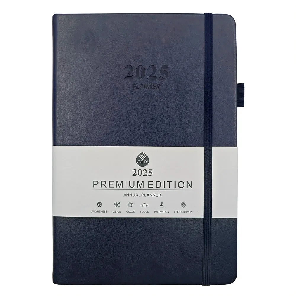 2025 Daily Planner Notebook 12 Months Calendar Weekly Monthly Schedule Organizer for Office School for Journaling Goal Setting