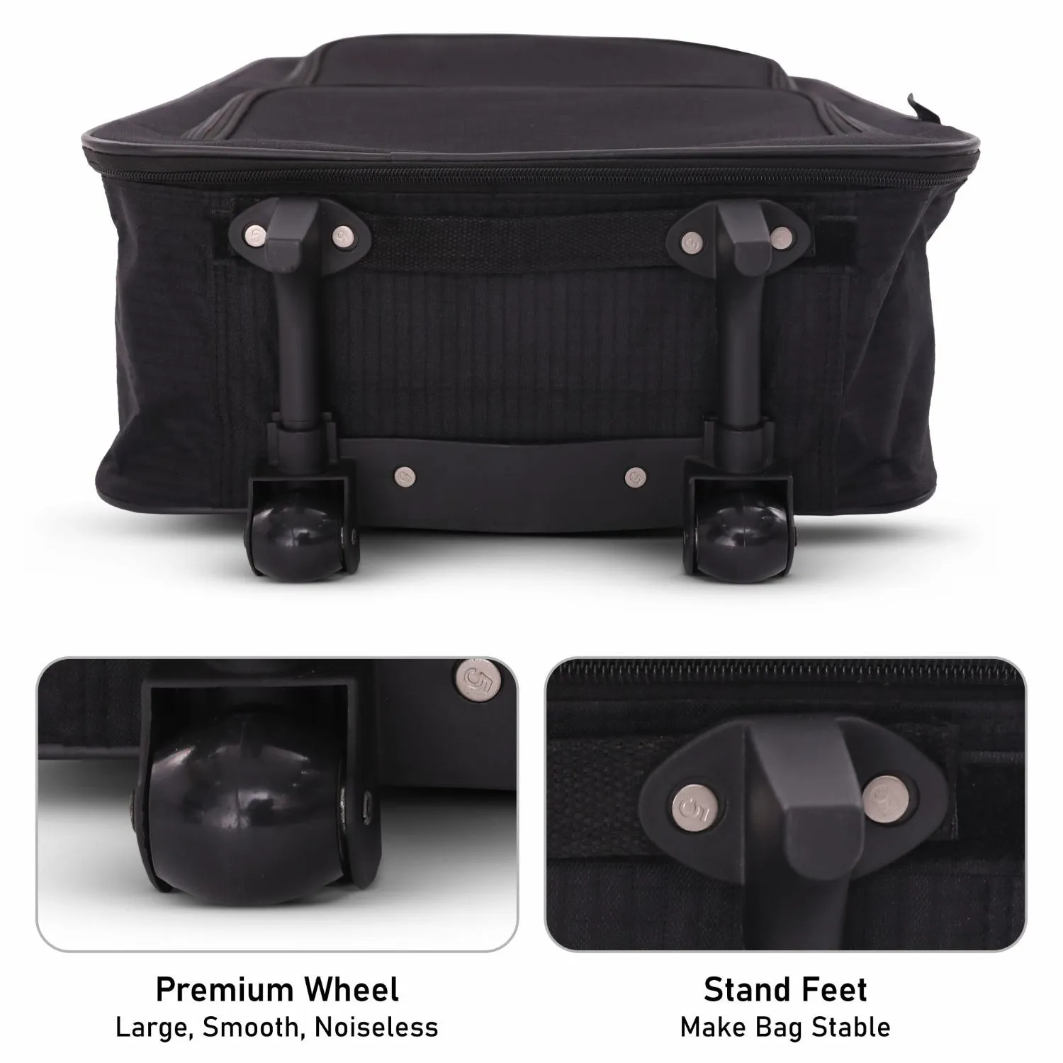 5 Cities (55x40x20cm) Lightweight Folding Cabin Hand Luggage (x2 Set)