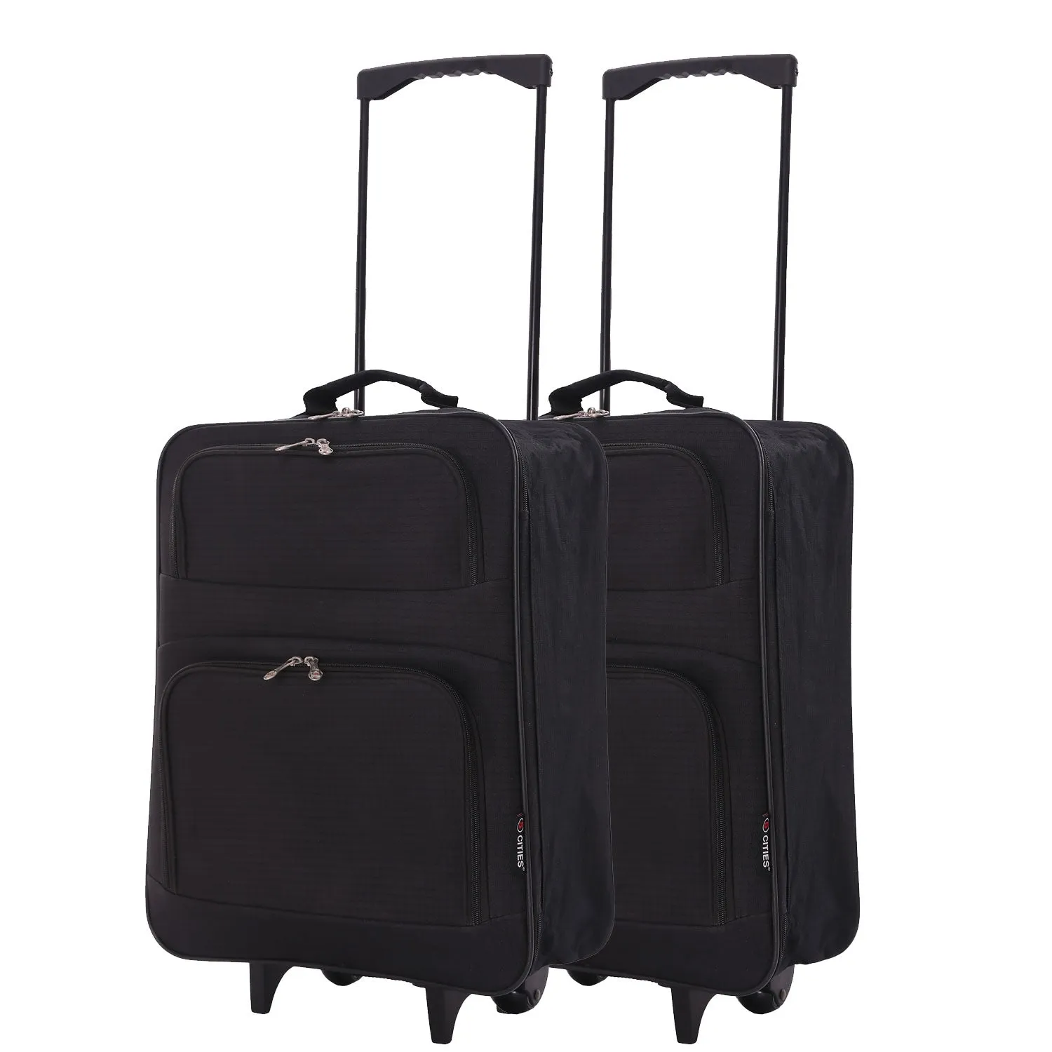 5 Cities (55x40x20cm) Lightweight Folding Cabin Hand Luggage (x2 Set)