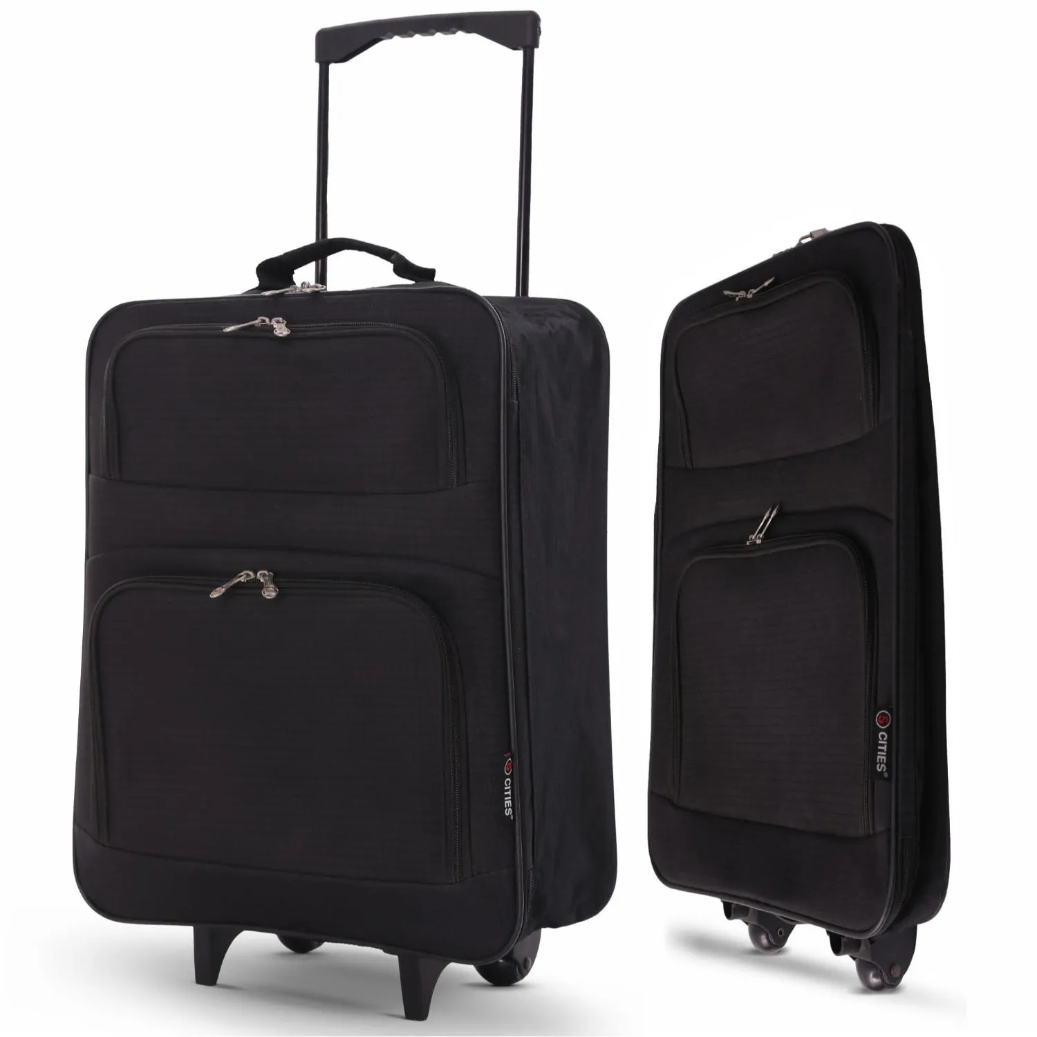 5 Cities (55x40x20cm) Lightweight Folding Cabin Hand Luggage (x2 Set)