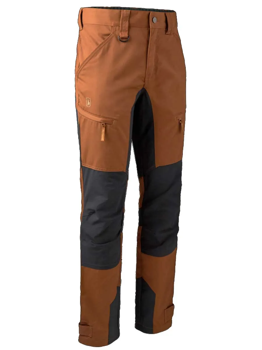 50% OFF DEERHUNTER Rogaland Stretch Trousers Contrast - Men's - Burnt Orange - Size: UK Waist 41"