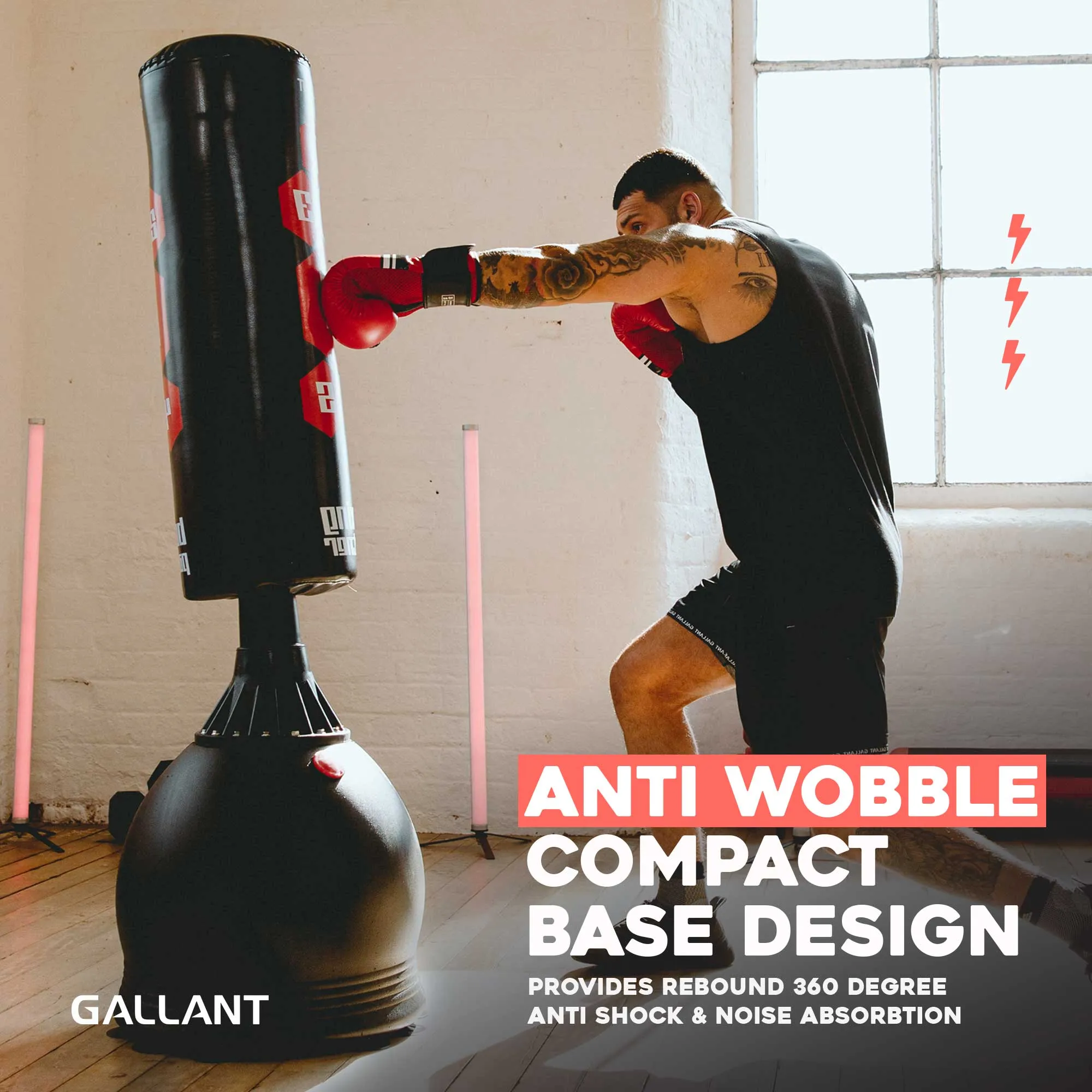 5.5ft Heritage Brown Free-Standing Punchbag