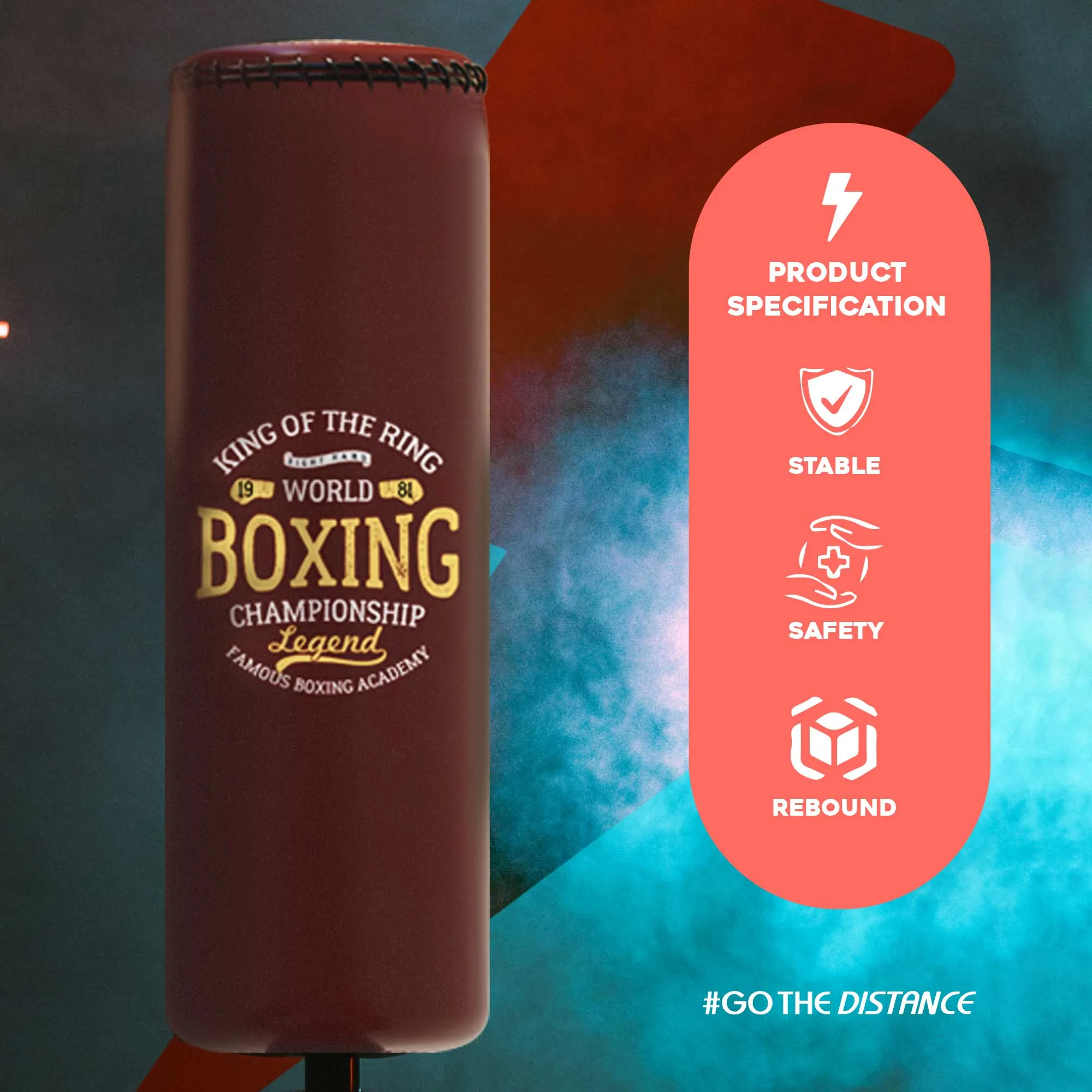5.5ft Heritage Brown Free-Standing Punchbag