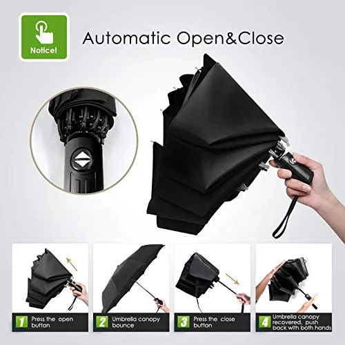 Aac P-40 Warhawk 49fg 7th Fighter Squadron Waterproof Windproof Automatic Tri-Fold Umbrellas Uv-Resistant Vinyl Travel Umbrellas Durable Portable Parasol Outdoor Sun&Rain Umbrellas