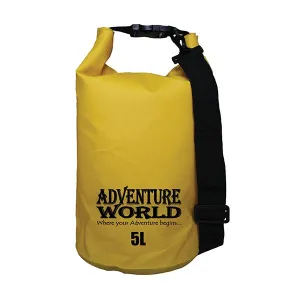 Adventure World 5L Waterproof Dry Bag (Yellow)