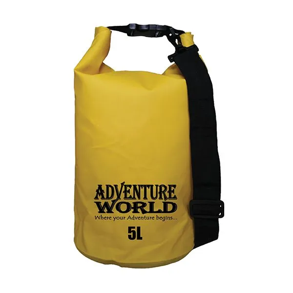 Adventure World 5L Waterproof Dry Bag (Yellow)