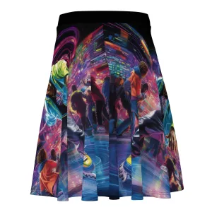 Airfros And Babyhairs He Blades Skater Skirt