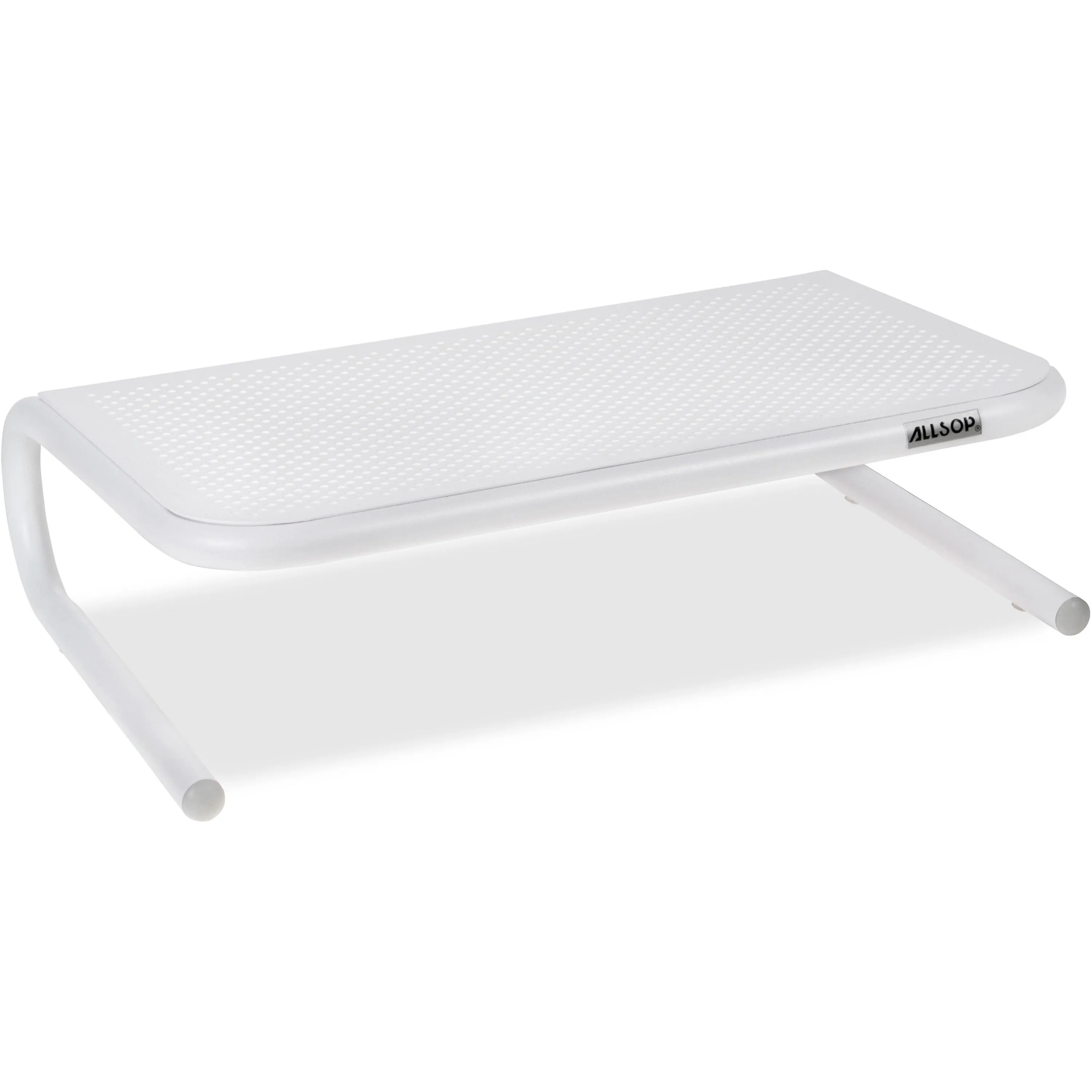 Allsop Metal Art Jr. Monitor Stand 14-Inch Wide Platform - White (31881)