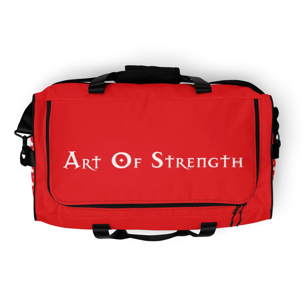 AOS Red Duffle bag