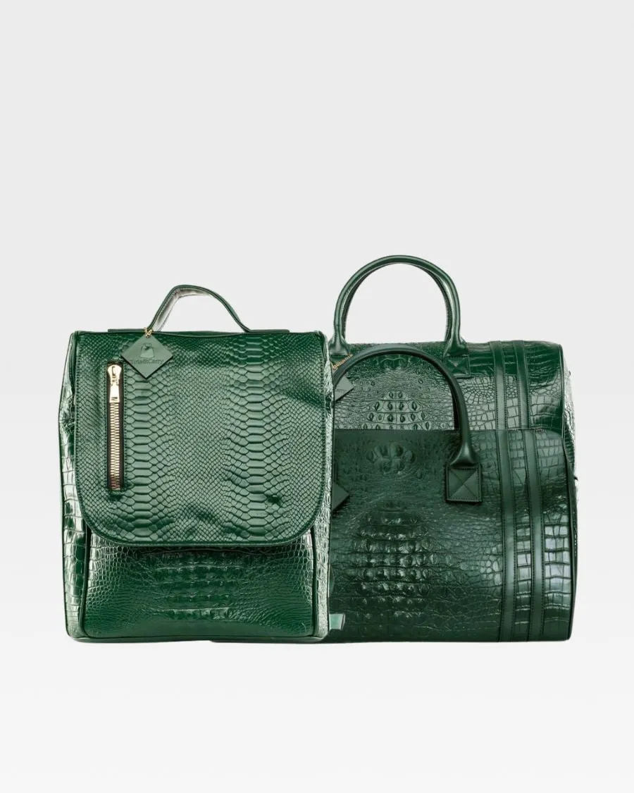 Apollo 2 Travel Set in Emerald Green