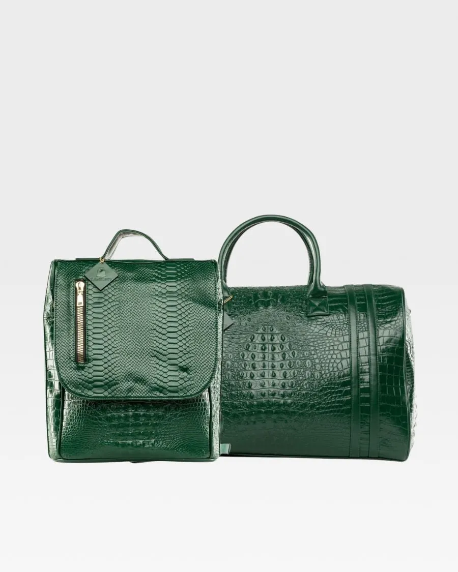 Apollo 2 Travel Set in Emerald Green