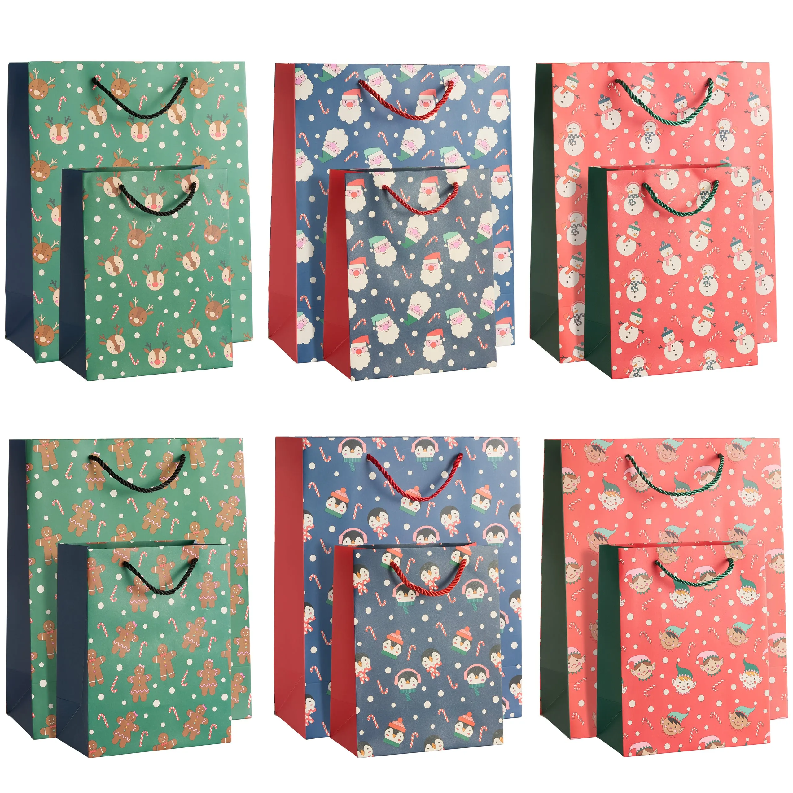 Assorted Christmas Characters Gift Bags
