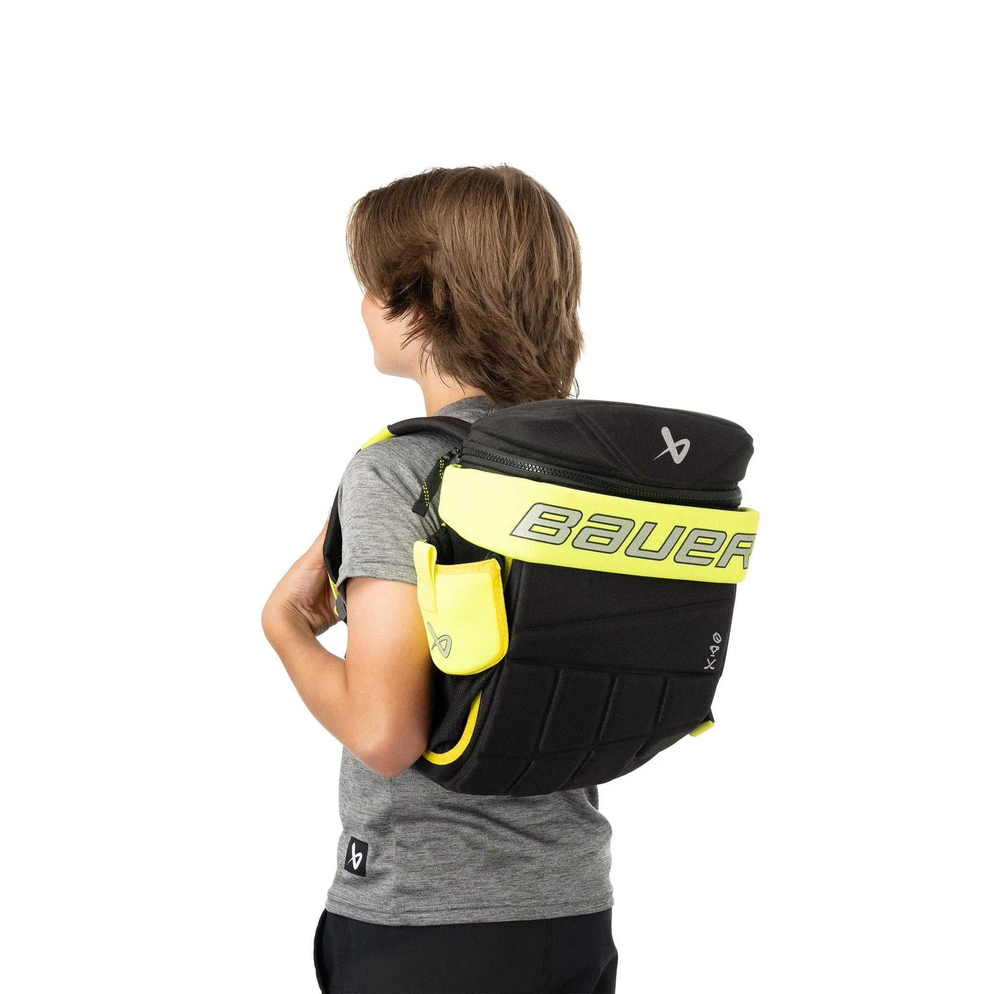 Bauer Glove Backpack Youth Bag - Black/Green