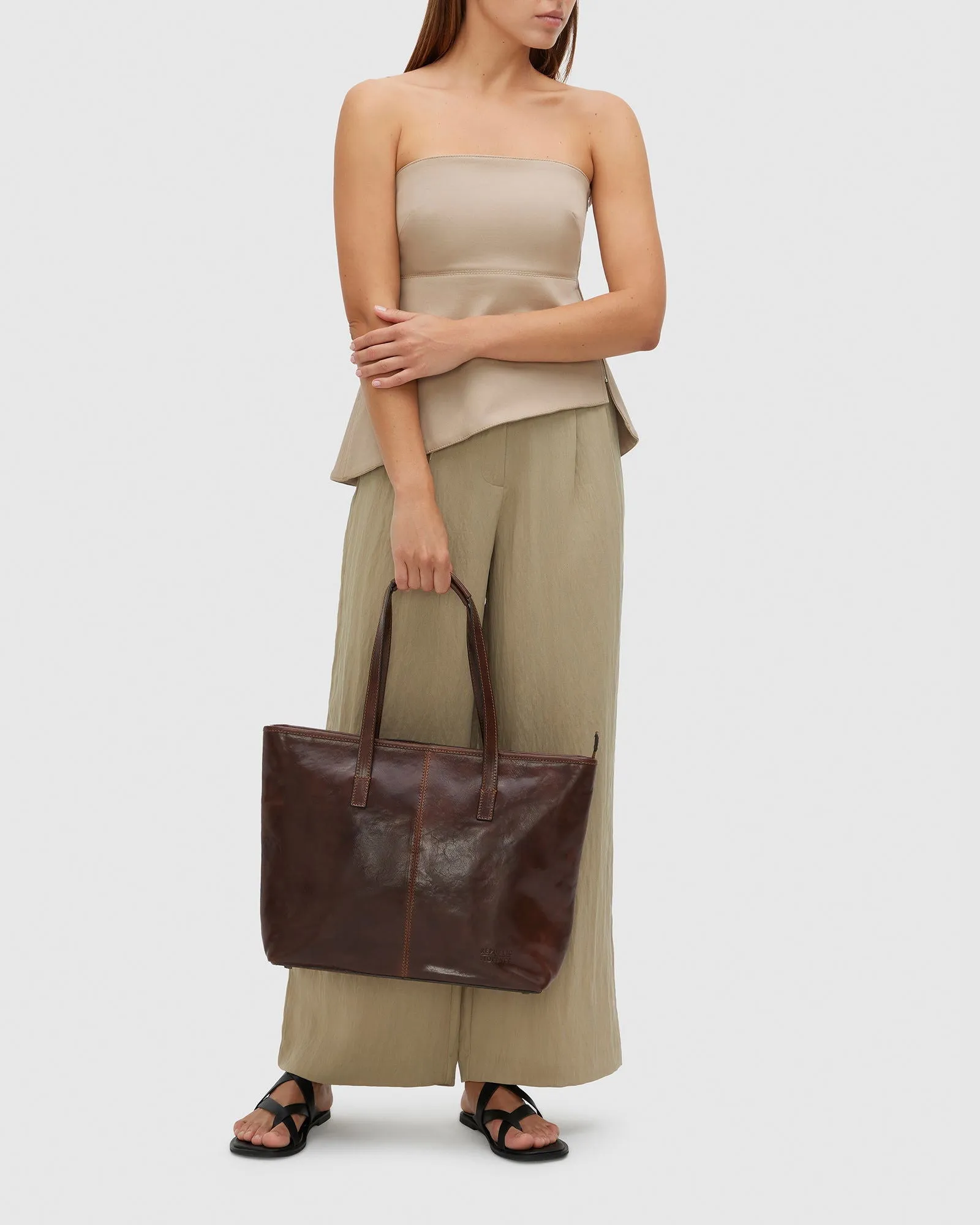 Beatrice Brown - Leather Work Tote