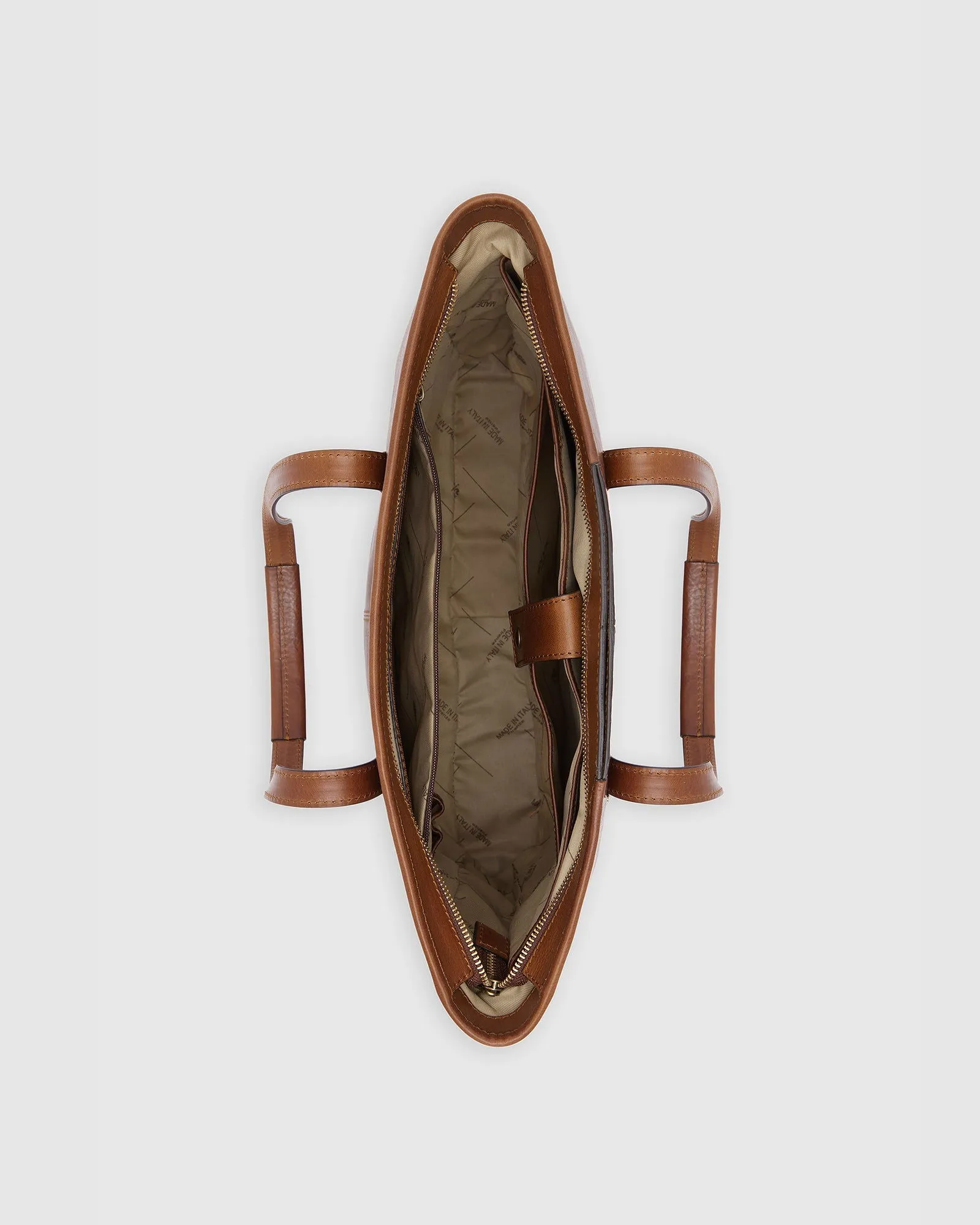 Beatrice Matt Brown - Leather Work Tote