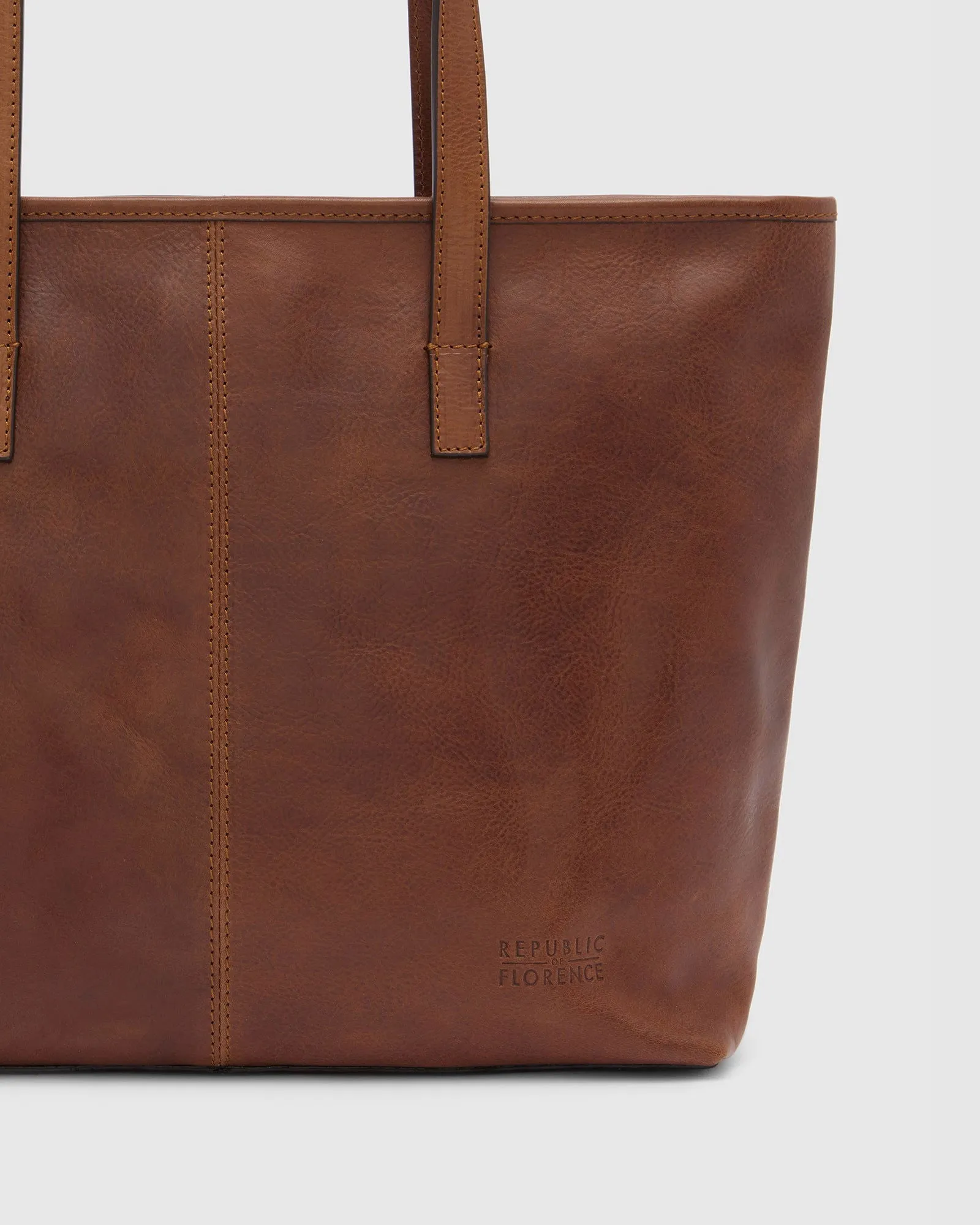 Beatrice Matt Brown - Leather Work Tote