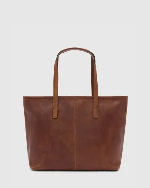 Beatrice Matt Brown - Leather Work Tote