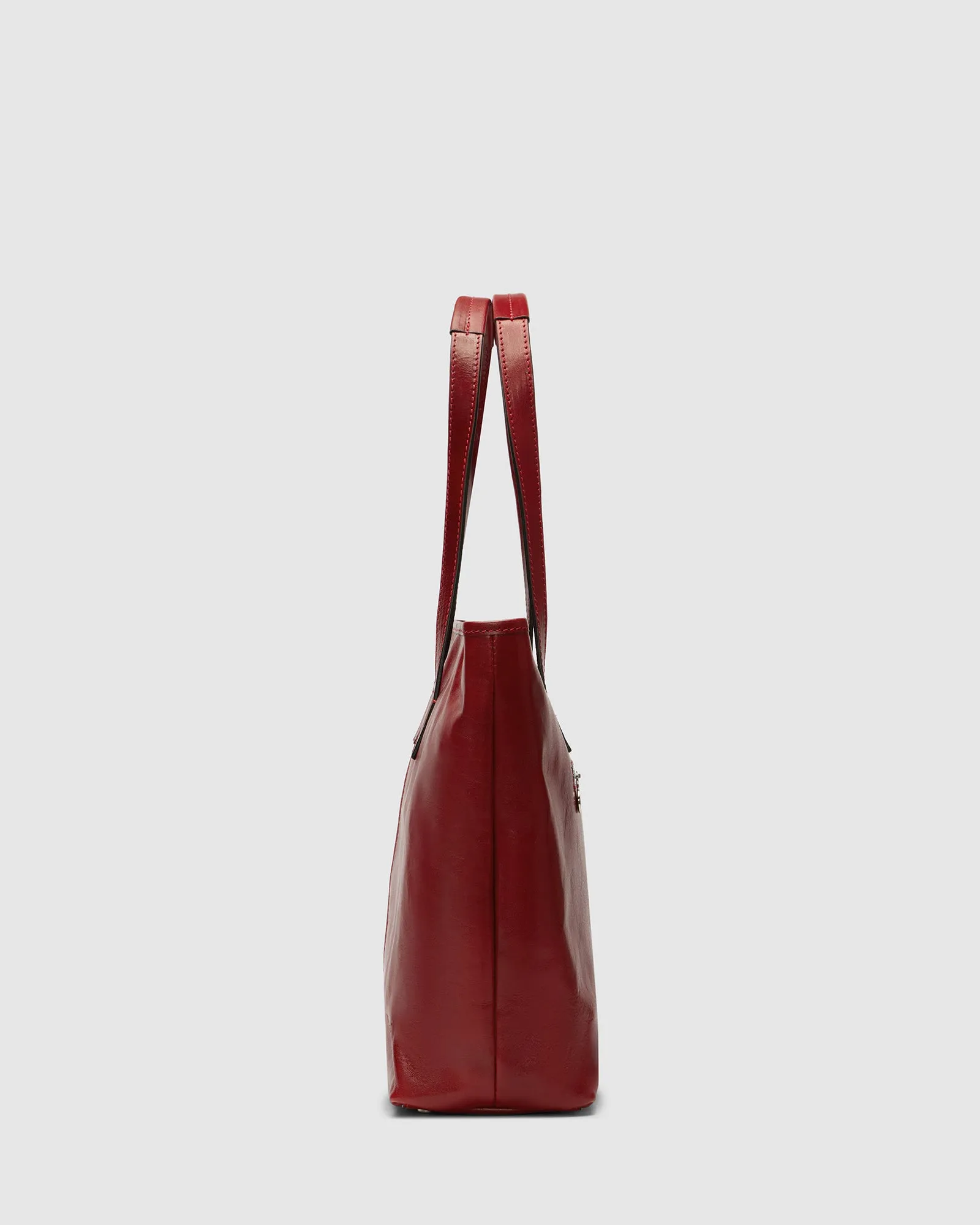 Beatrice Red - Leather Work Tote