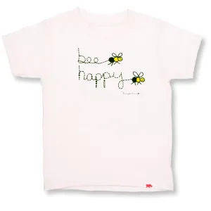 Bee Happy Organic Cotton Tee (double-sided)