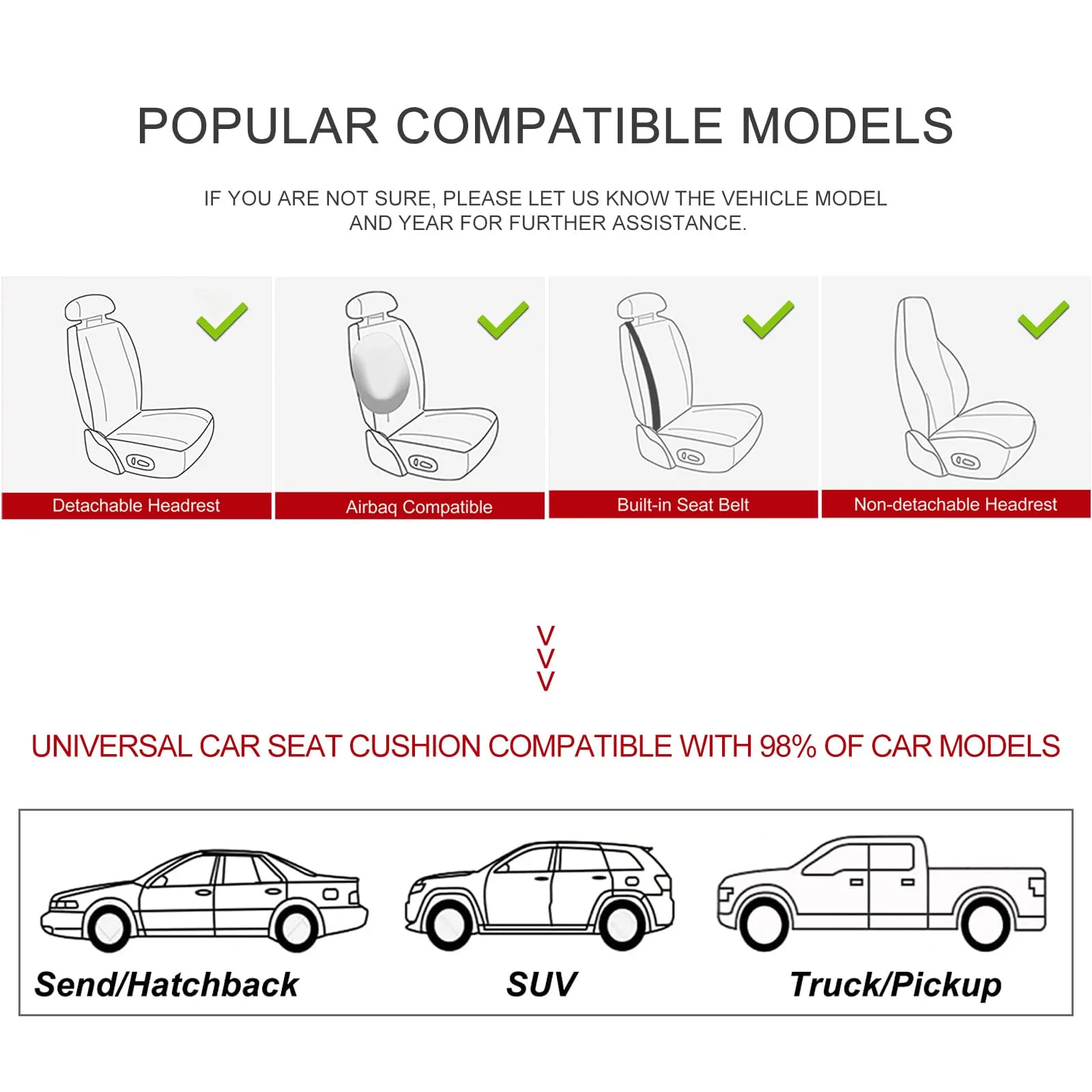 BOPUOVRE Luxury PU Leather Car Seat Cover with Storage Pocketm, Full Protection Universal - Black,1 Piece