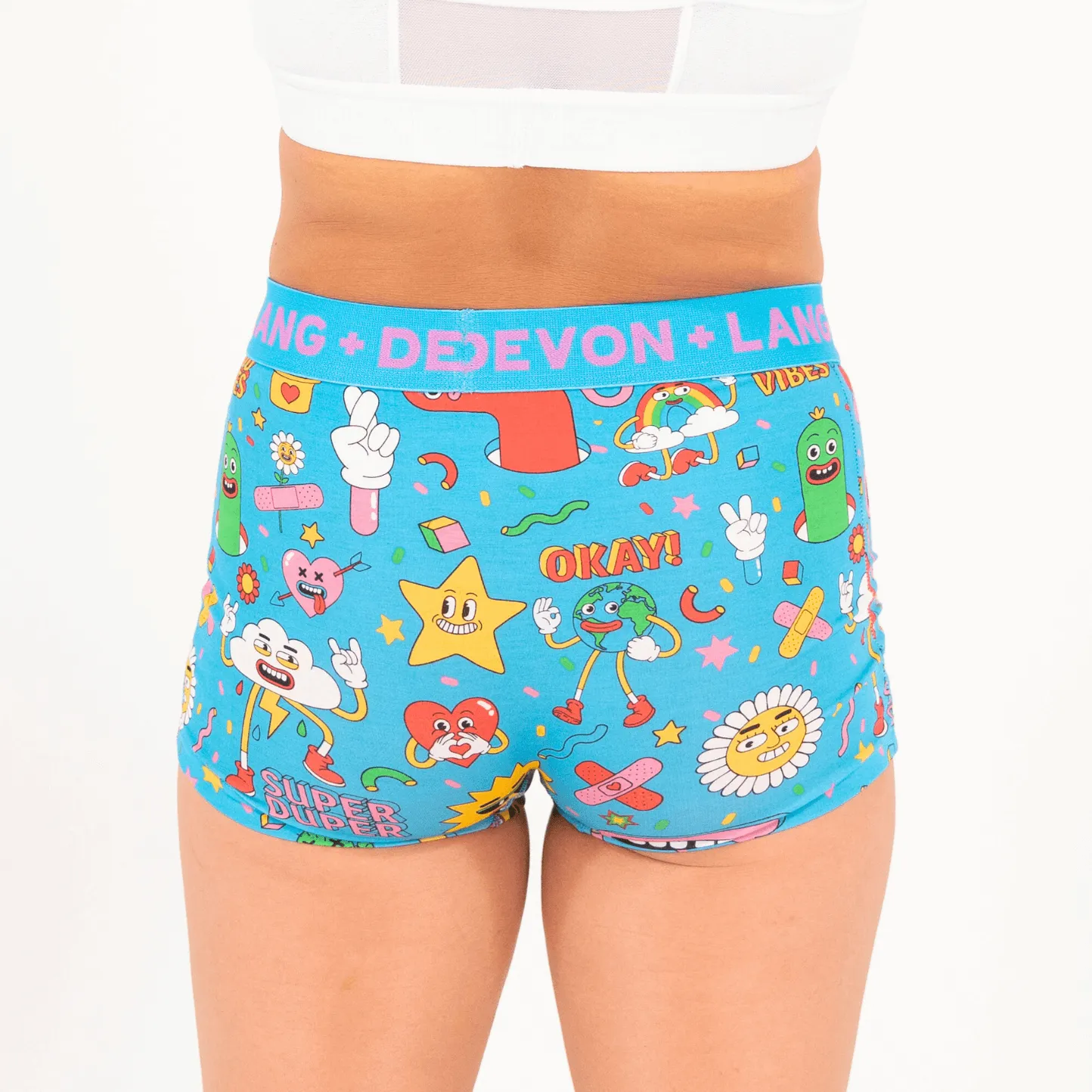 Bria Boyshort - Multi-Packs - Peaches/Cartoons/Bromeliad UV