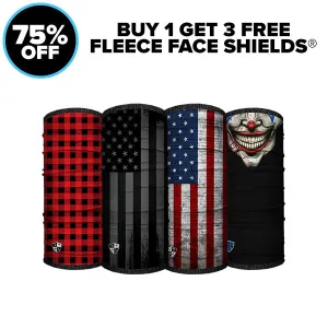 BUY 1 FLEECE FACE SHIELD ® PICK 3 FREE |   FREE GIFT