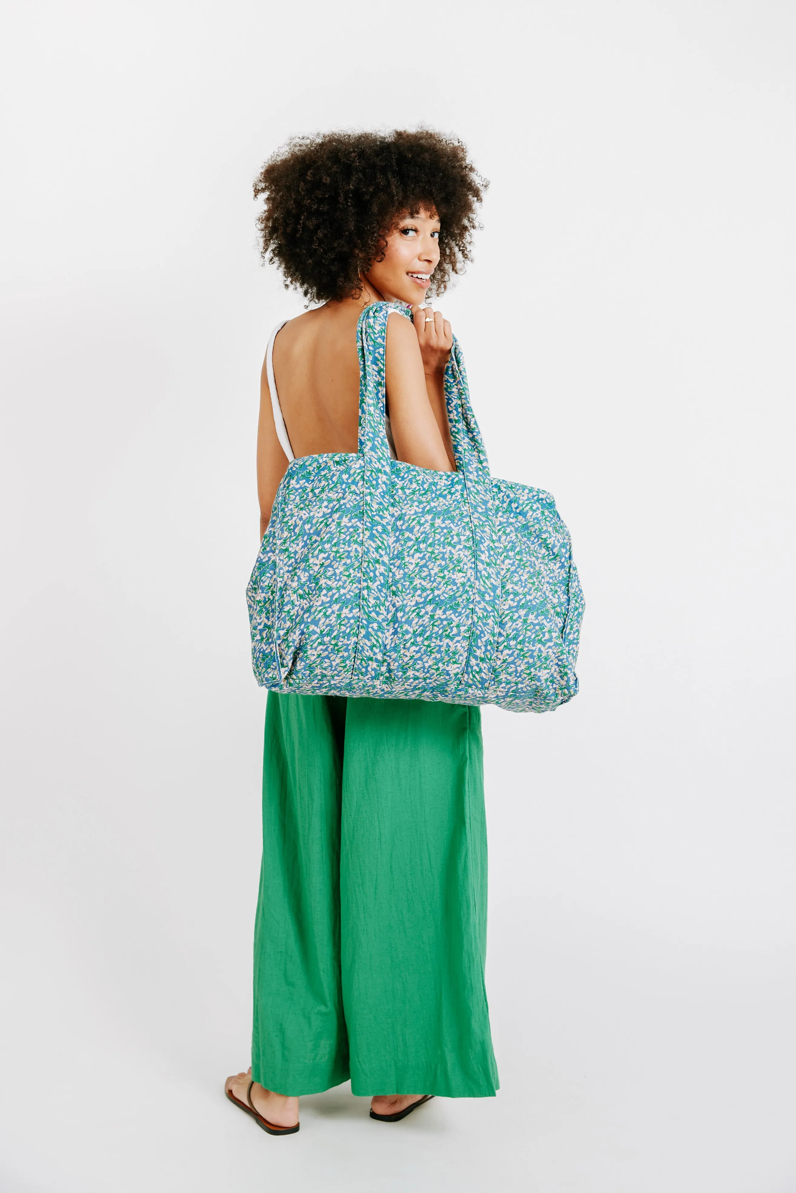 Canvas City Tote in Blueberry