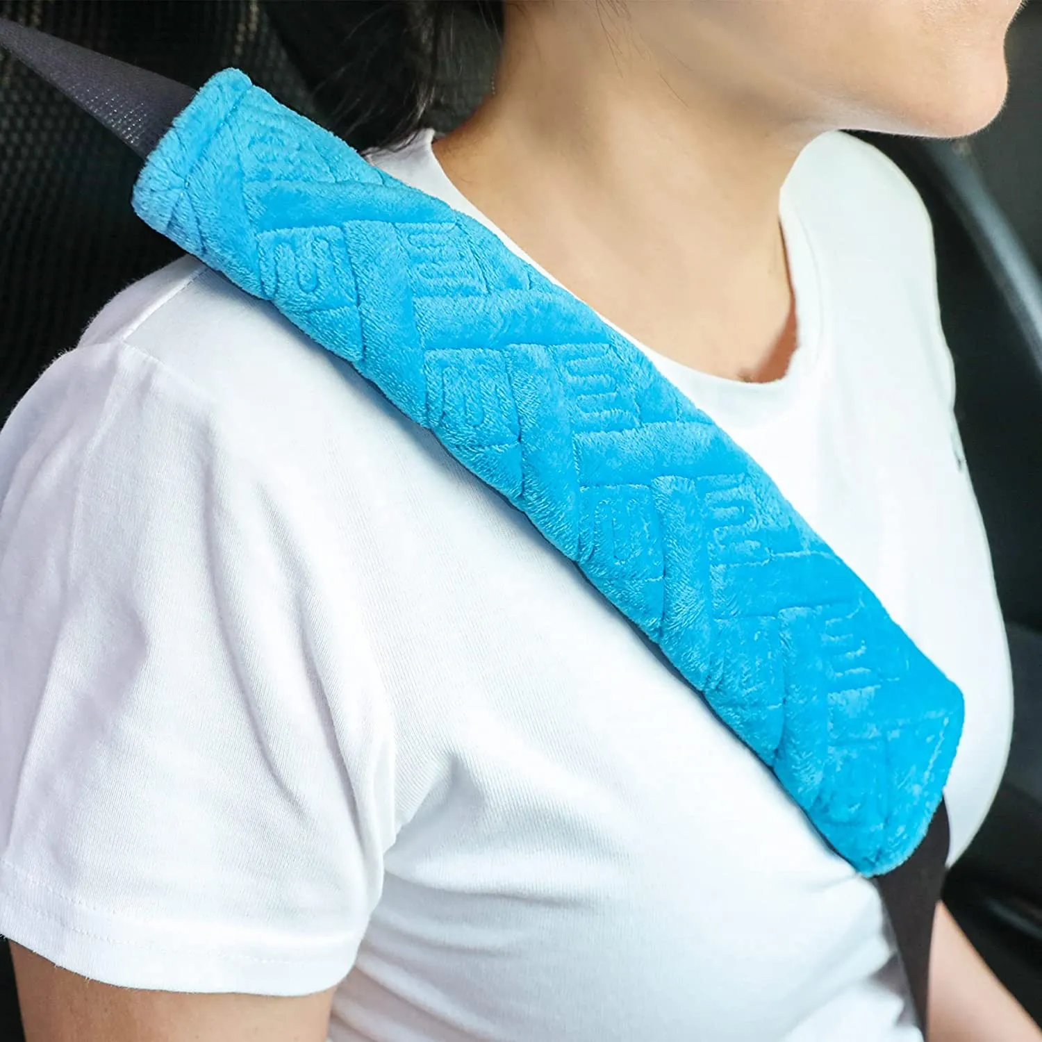 Car Seat Belt Pads Cover for A More Comfortable Driving, Universal Fit for All Cars Seat Belt Shoulder Strap Covers Harness Pad for Car Interior Accessories