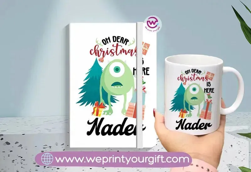 Christmas set( Ordinary mug  Rubber notebook)