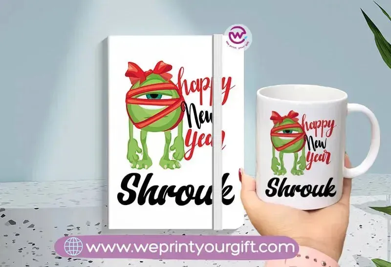 Christmas set( Ordinary mug  Rubber notebook)