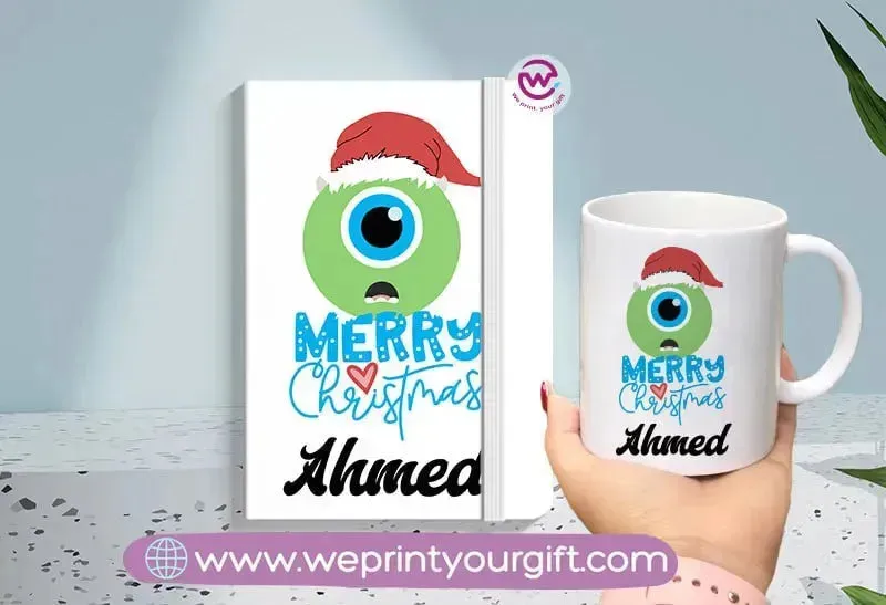Christmas set( Ordinary mug  Rubber notebook)