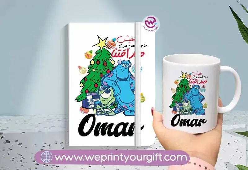 Christmas set( Ordinary mug  Rubber notebook)
