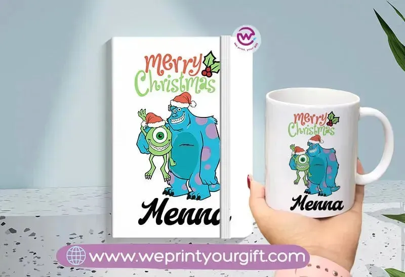 Christmas set( Ordinary mug  Rubber notebook)