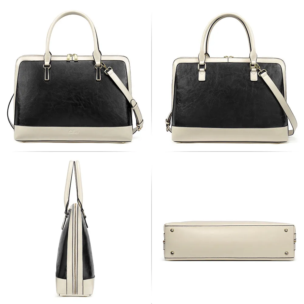 Claire Stylish Women's Vegan Leather Laptop Briefcase Bag