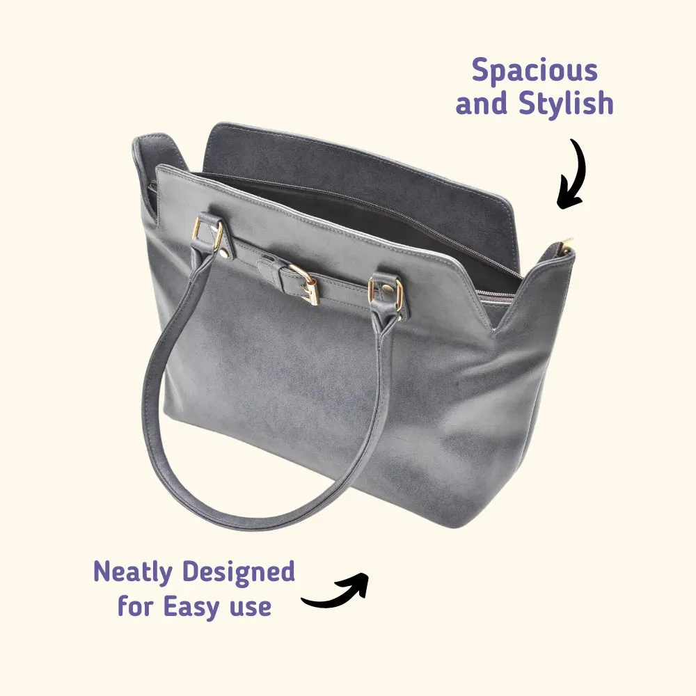 Classy Leather Customized Hand Bag 1.0 - Grey