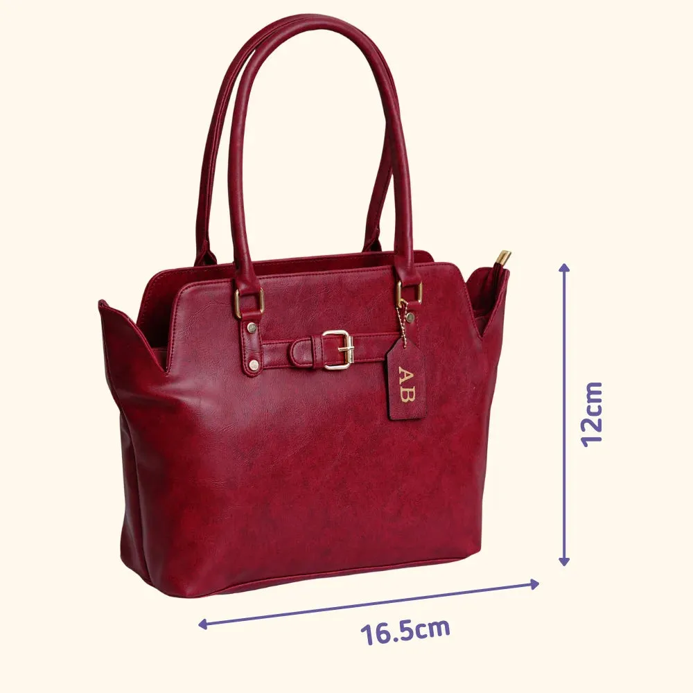 Classy Leather Customized Hand Bag 1.0 - Maroon