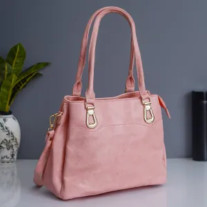 Classy Leather Customized Hand Bag 2.0 - Pink