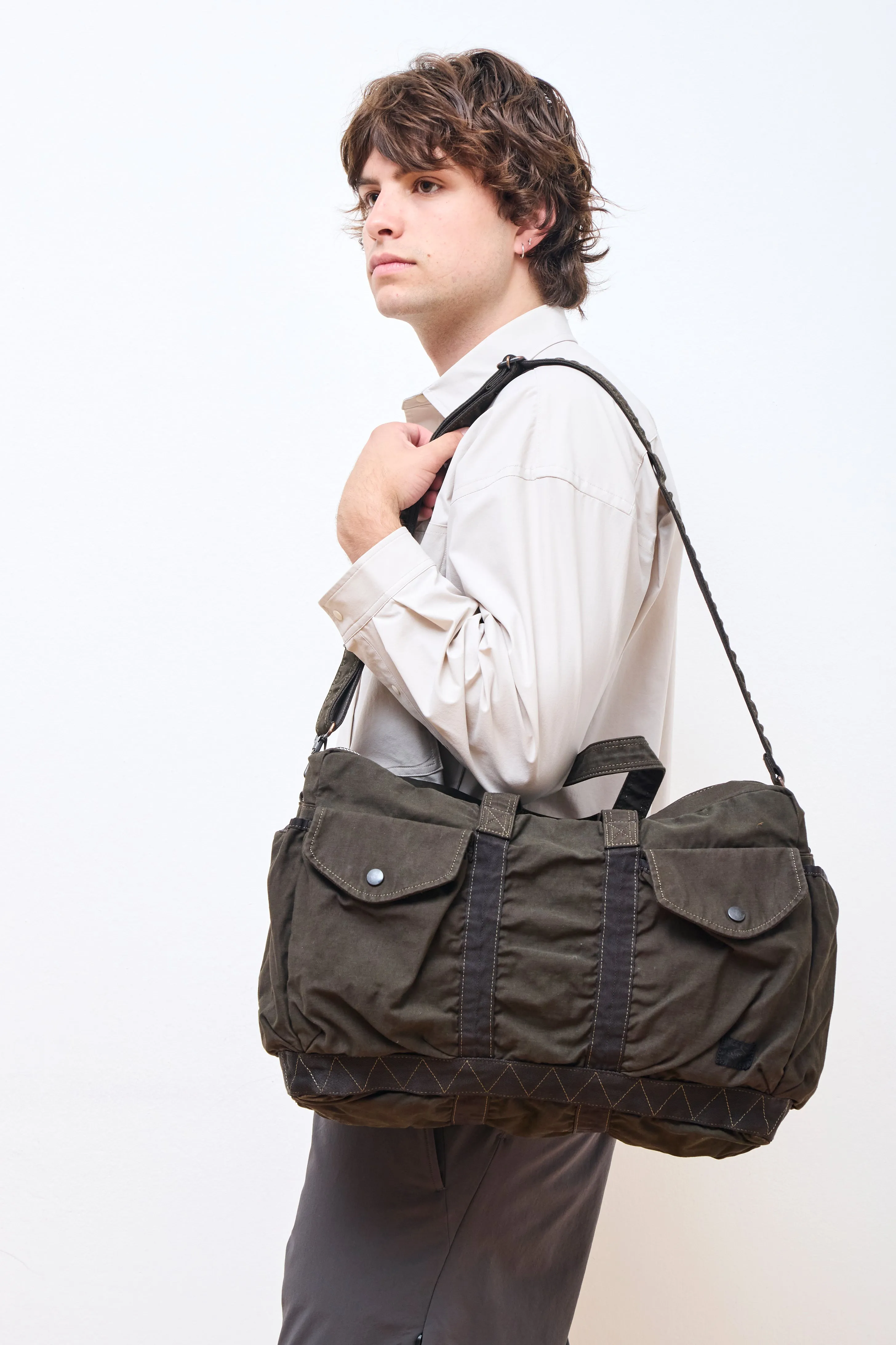 Crag 2Way Boston Bag (S) Khaki