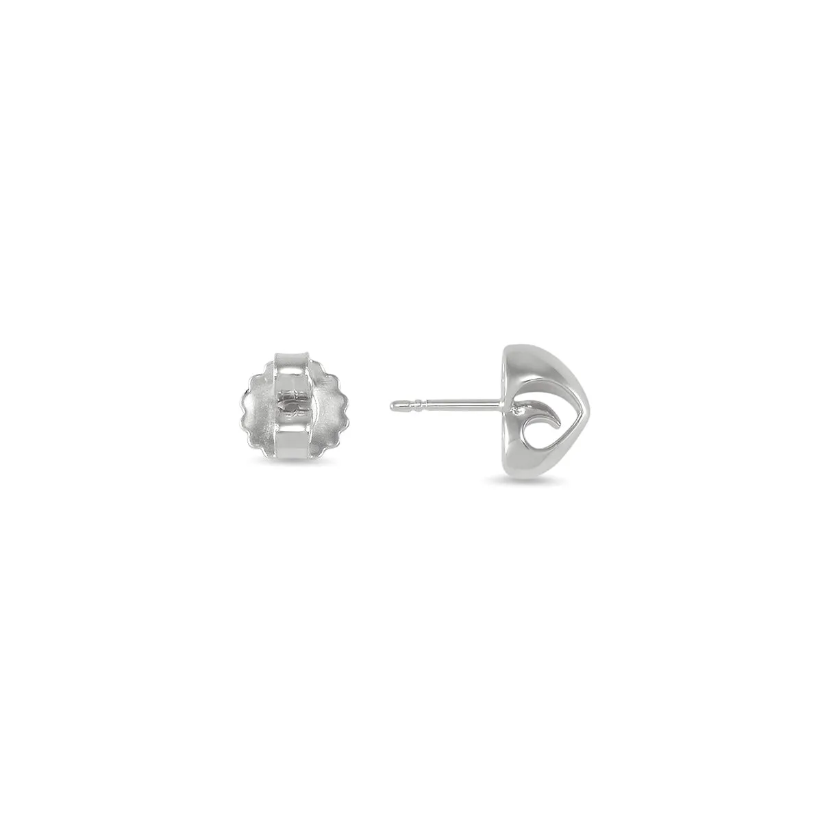 Crown Stud Earring - Sterling Silver