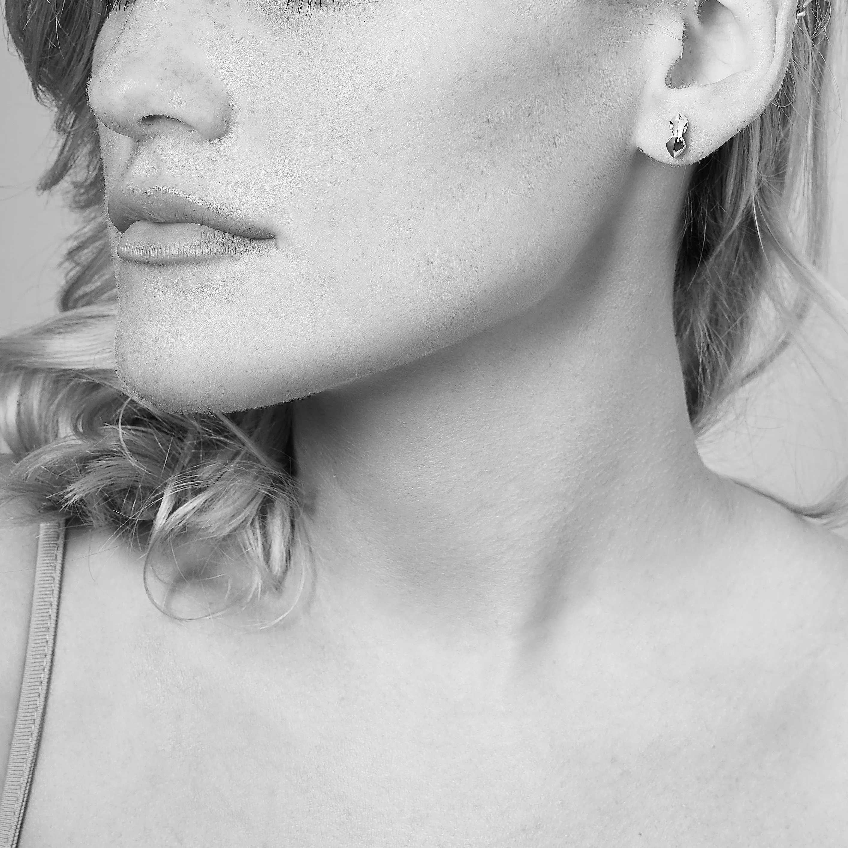 Crown Stud Earring - Sterling Silver