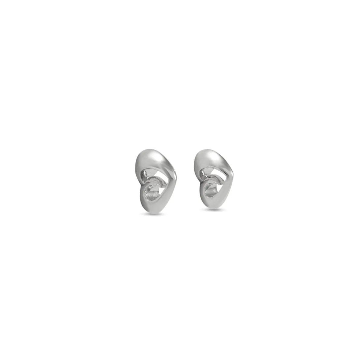 Crown Stud Earring - Sterling Silver