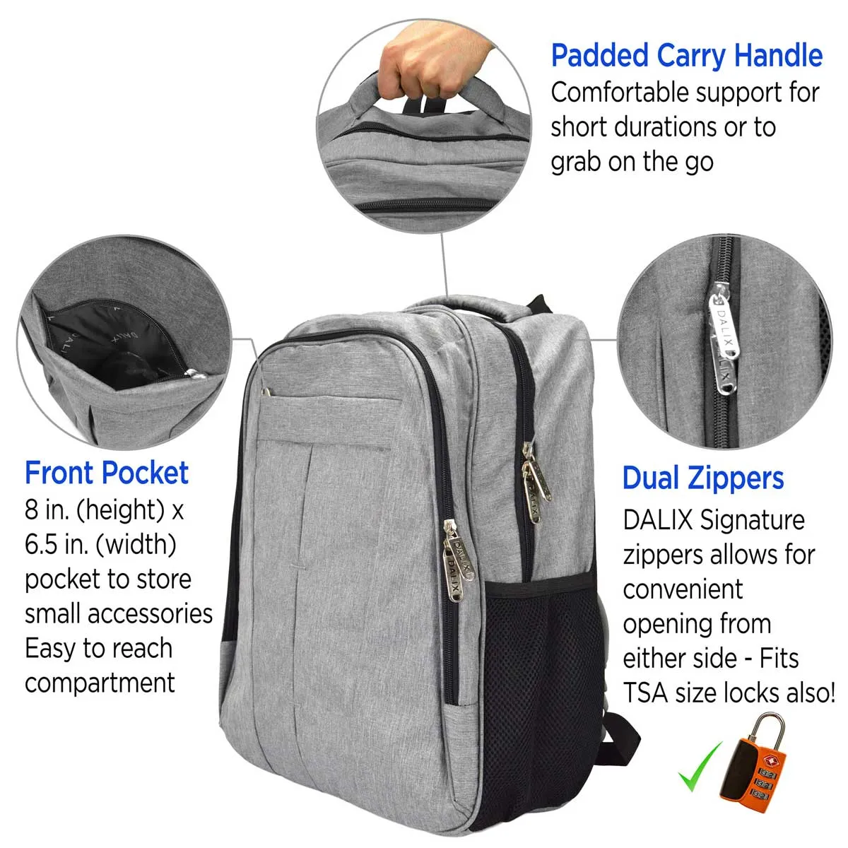 Dalix Extra Large Backpack