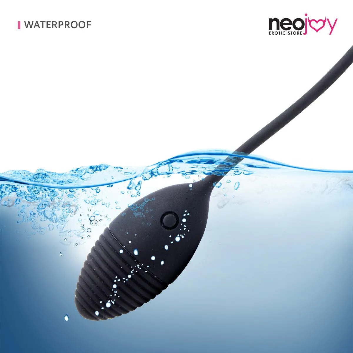 Dancing Fairy Egg Black - Silicone - 18cm - Black