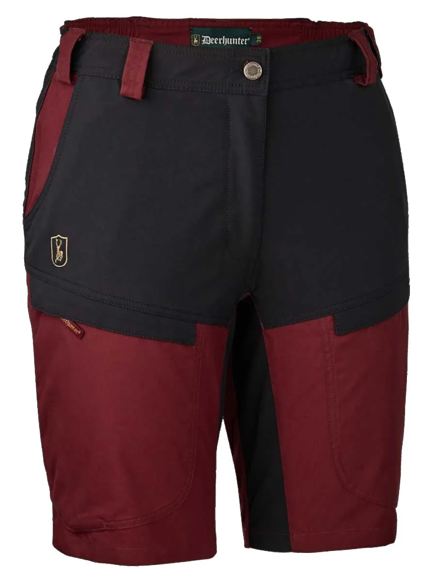 DEERHUNTER Lady Ann Shorts - Oxblood Red