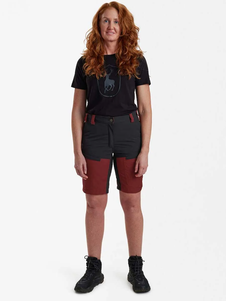 DEERHUNTER Lady Ann Shorts - Oxblood Red