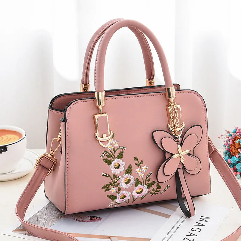 Delicate Elegant Floral Embroidery Handbags for Ladies