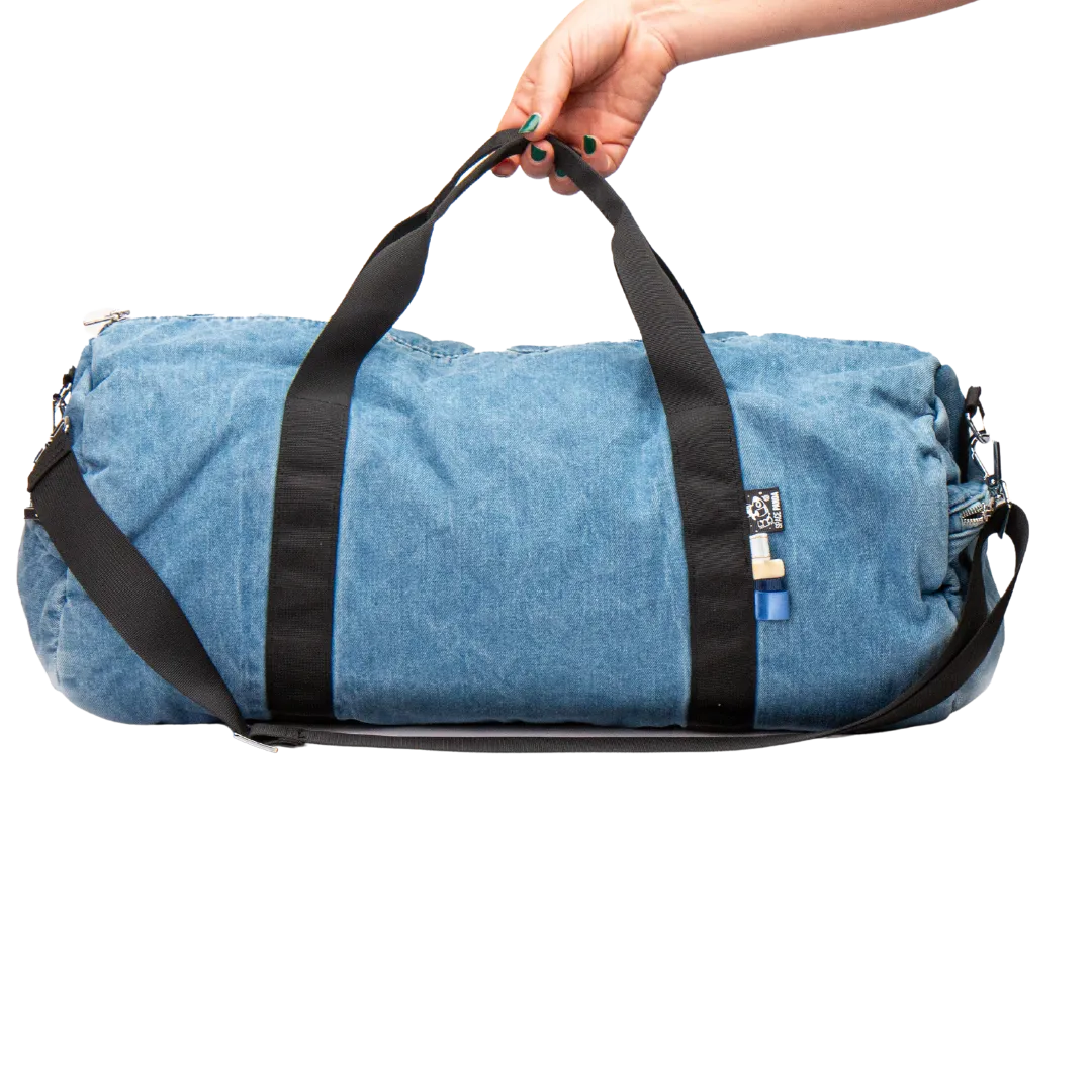 Denim Duffle Bag